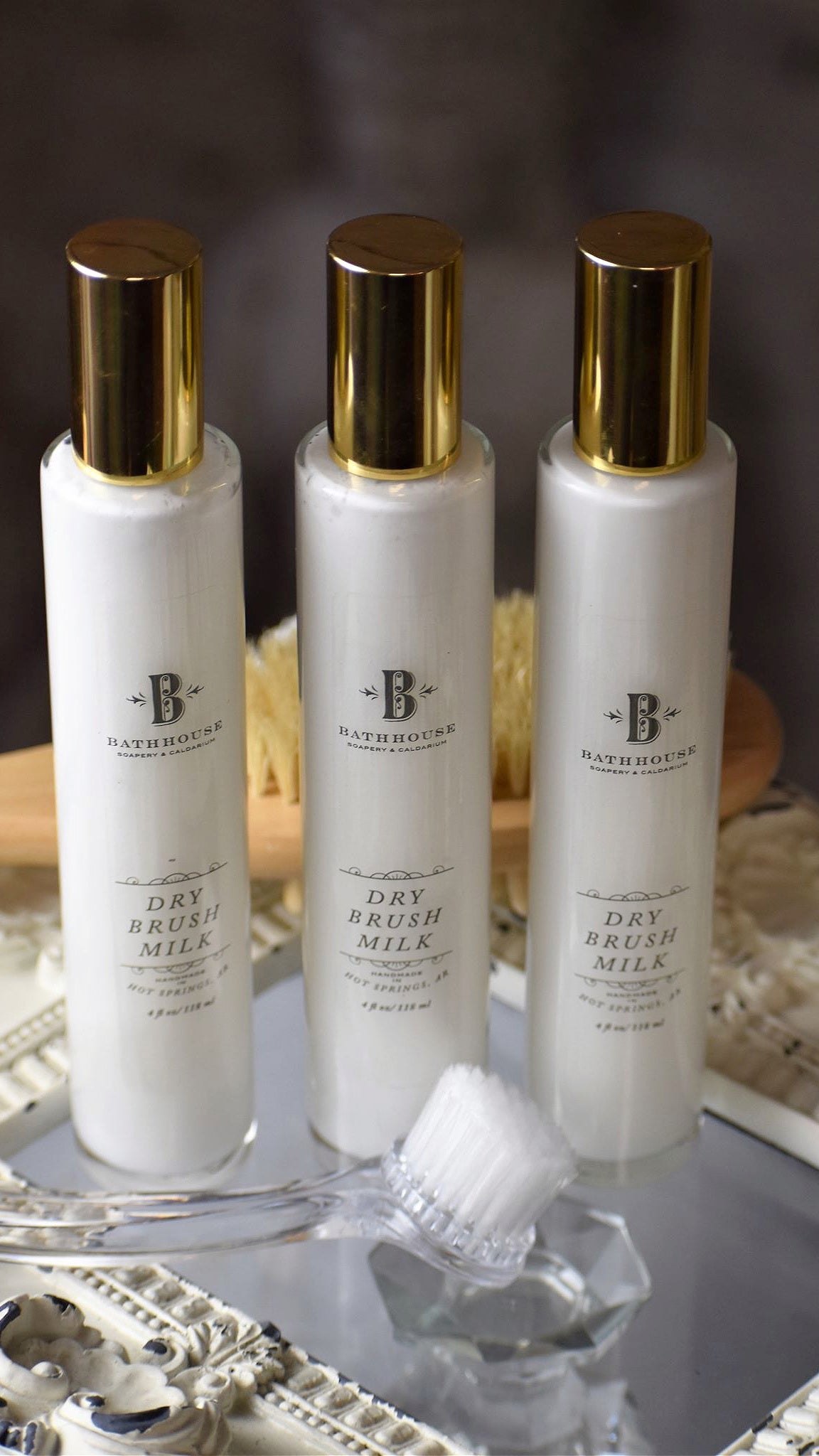 Dry Brush Milk + Brush Set