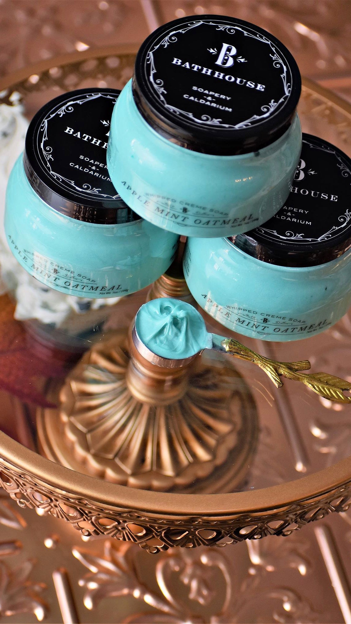 Apple Mint Oatmeal Whipped Soap