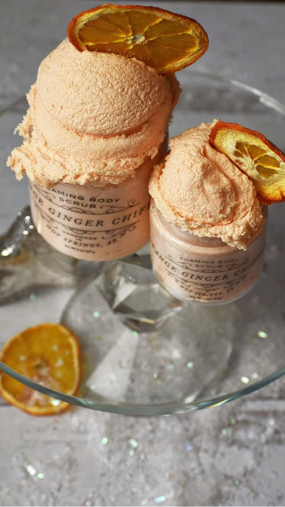 Orange Ginger Chiffon Foaming Body Scrub