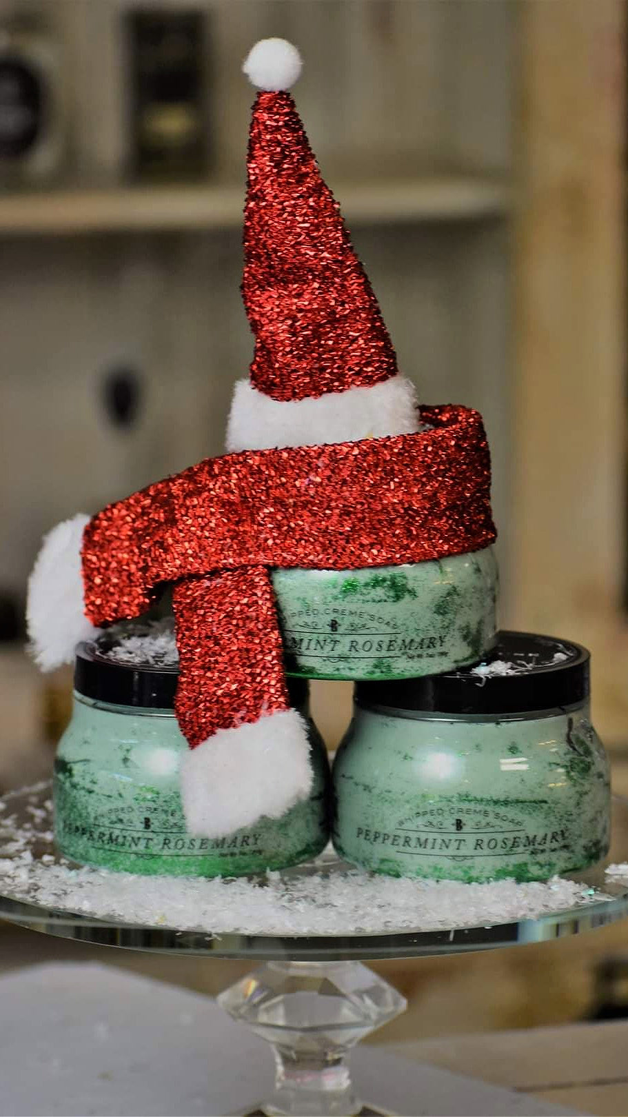 Peppermint Rosemary Whipped Soap
