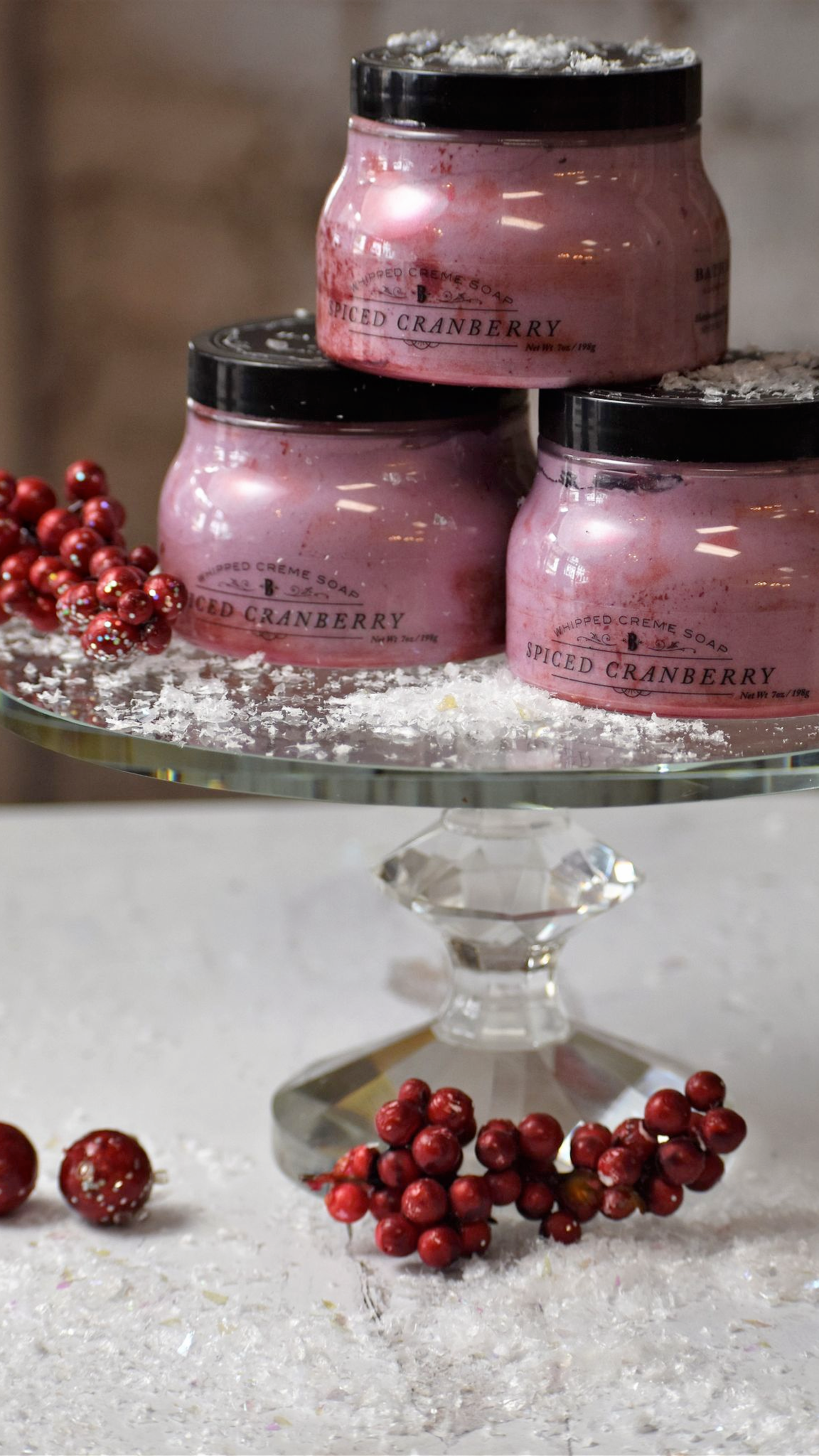 Spiced Cranberry Whipped Soap