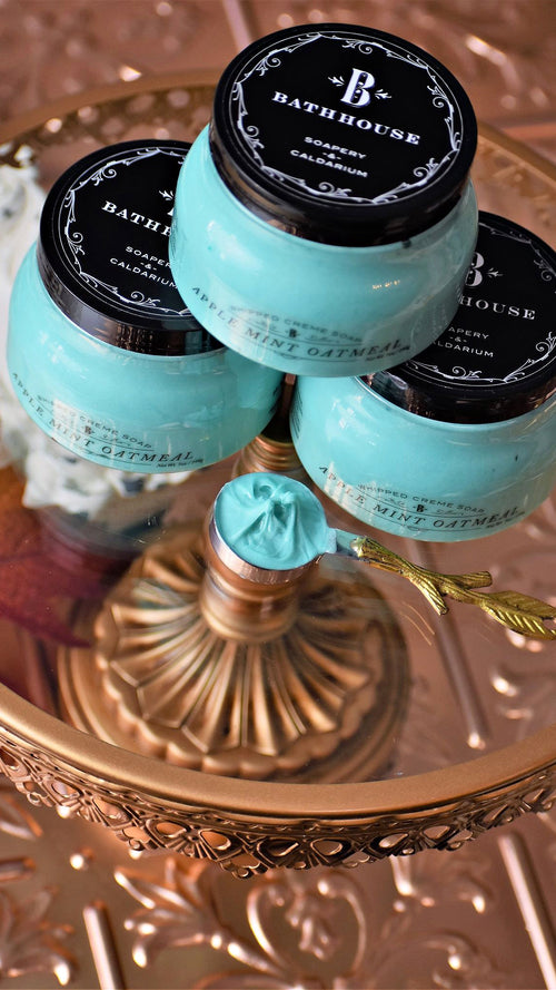 Apple Mint Oatmeal Whipped Soap