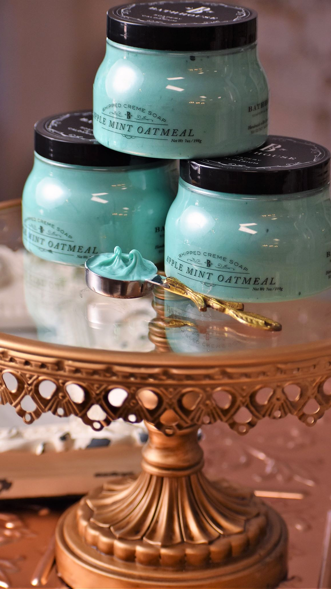 Apple Mint Oatmeal Whipped Soap